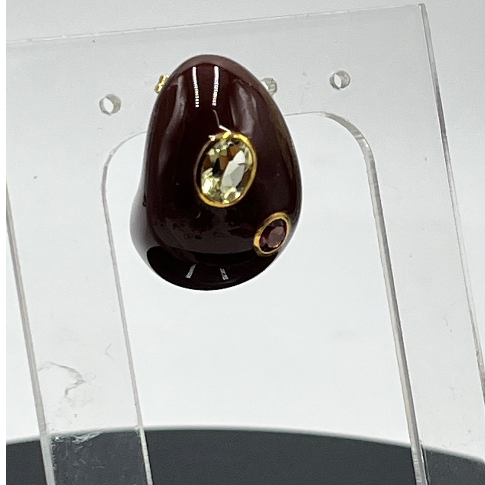 Lizzie Fortunato Mini Arp Earring Red Brown * One Single for‎ replacement